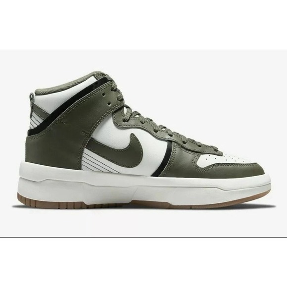 Nike Shoes - Nike Dunk High Up Womens Size 10 Basketball Shoes White/Black/Khaki DH3718-103